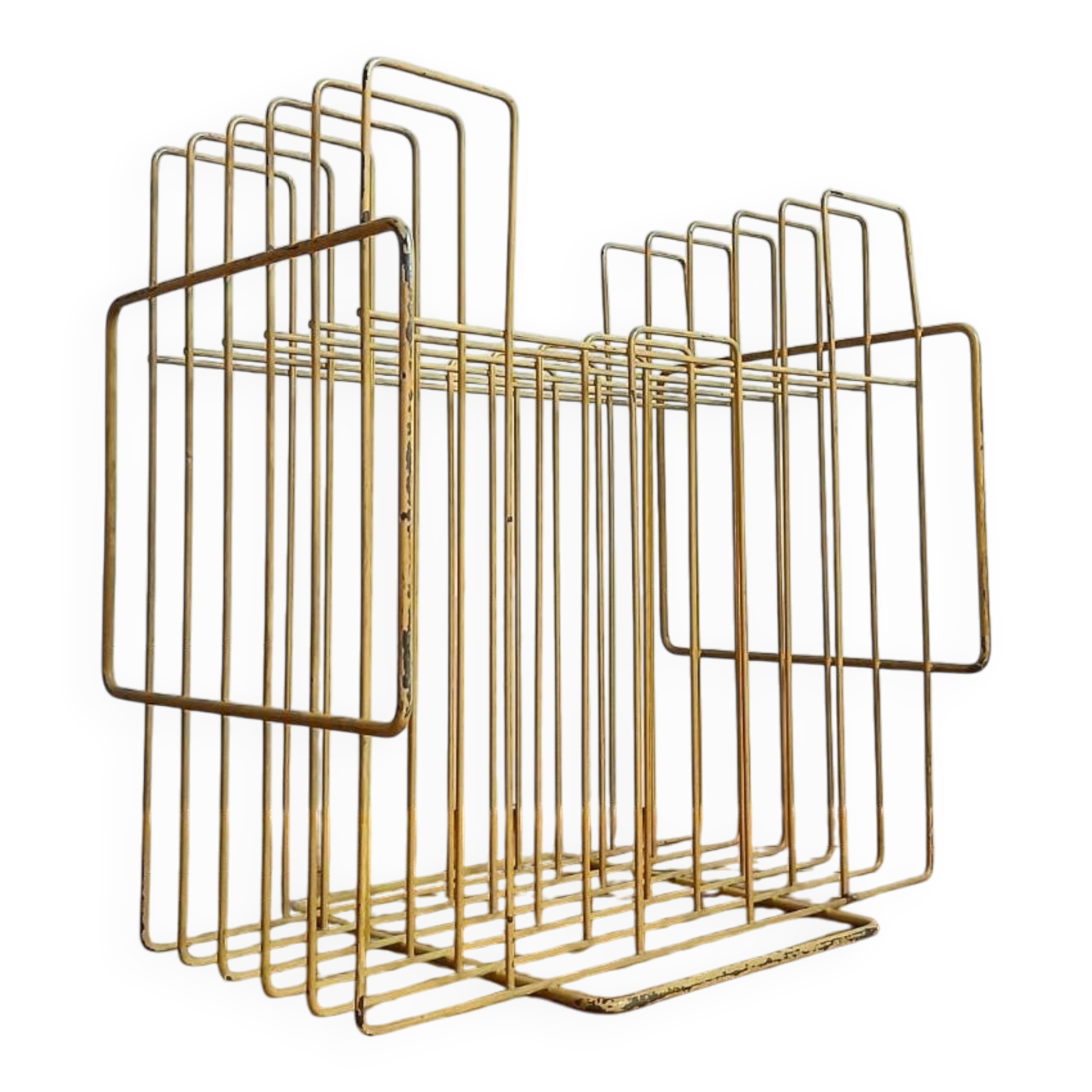 Vintage vinyl/magazine rack