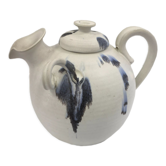 Scandinavian ceramic teapot enamelled 60's