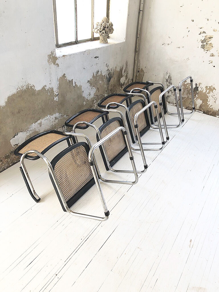 Set 4 chairs S64 by Marcel Breuer for Thonet