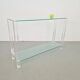 Table console en verre et acrylique The Hague de Bor Design, années 1990.