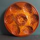 Vintage French oyster plate in Majolica from Sarreguemines