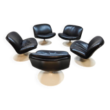 Set of vintage swivel lounge chairs 504 Artifort by Geoffrey Harcourt