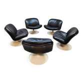 Ensemble de fauteuils pivotants vintage 504 Artifort par Geoffrey Harcourt