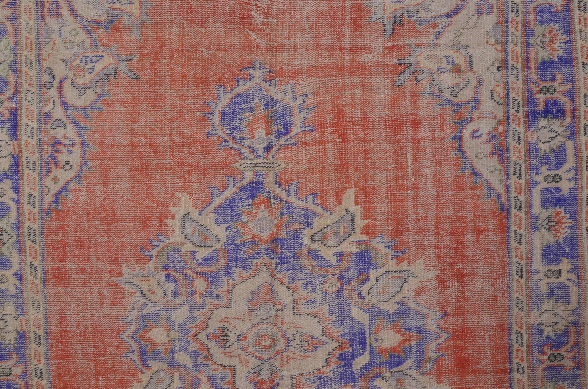Tapis Oushak vintage fait main Anatique sku 2300