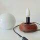 Vintage opaline ball lamp from the 80s