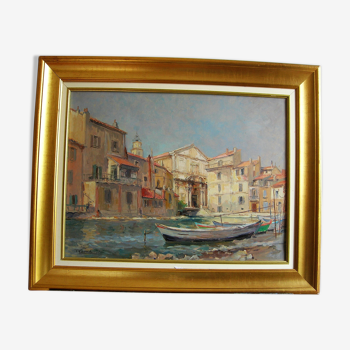 Martigues by robert laroche (1896-1974)