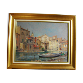 Martigues by robert laroche (1896-1974)