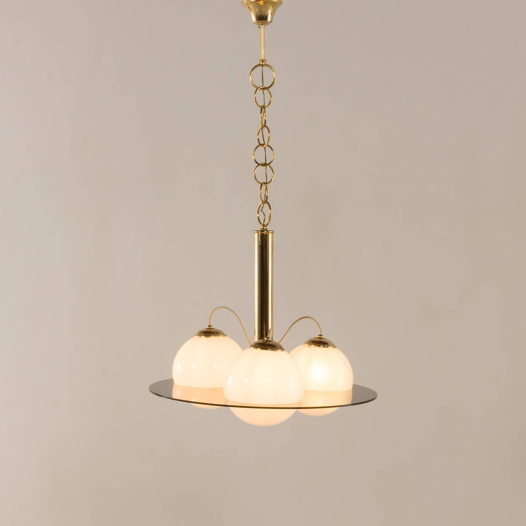 Italian Mid Century Chandelier in Romeo Rega Style, 1970s