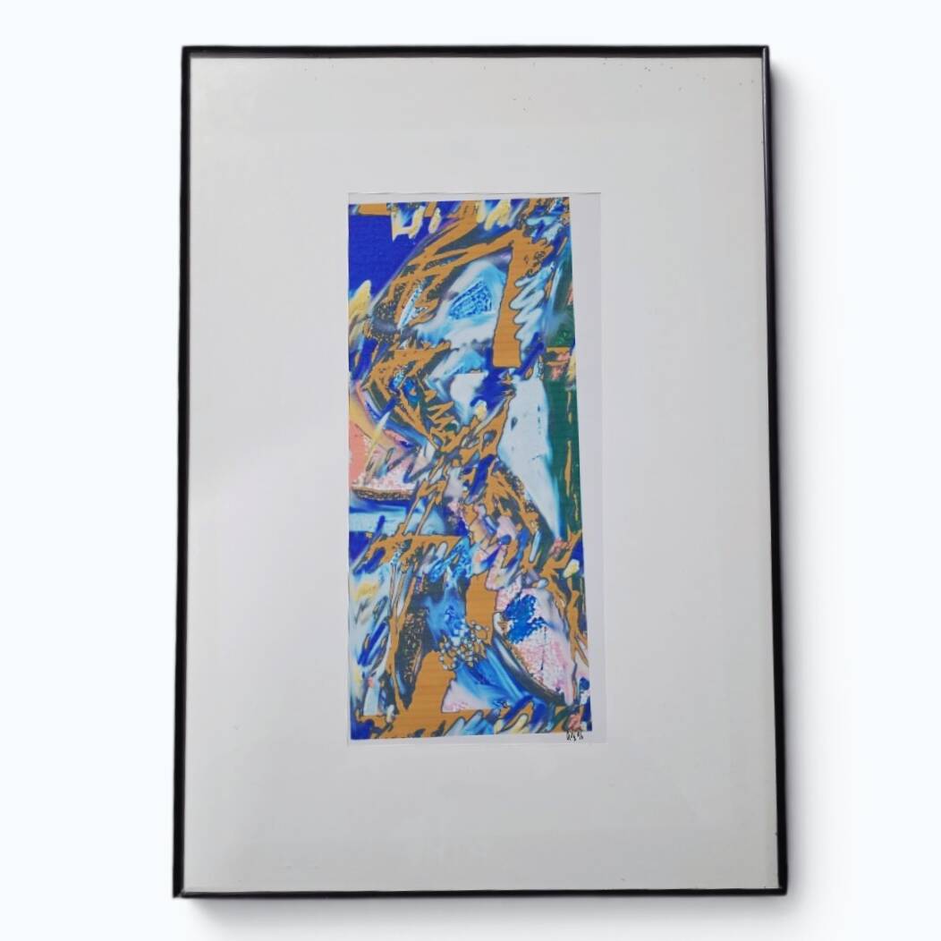 Set of 4 abstract artist proofs – Signed GW – Circa 1990