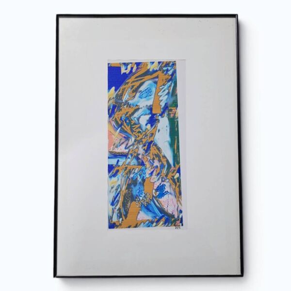 Suite de 4 épreuves d'artiste abstraites – Signées GW – Circa 1990