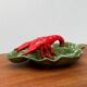 Vintage Italian lobster-shaped pottery sculpture.