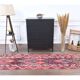 Vintage Turkish Oushak Handmade Wool Cotton Pink Runner Rug 80x317