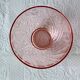 3 vintage pink glass bowls, rosaline arcoroc france