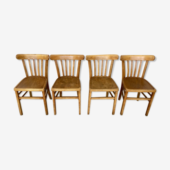 Set of 4 bistro chairs from 1940
