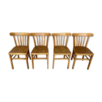 Set of 4 bistro chairs from 1940