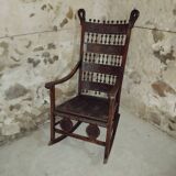 Rocking-chair fauteuil bascule XIXe art and craft