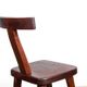 Set of 4 Scandinavian chairs in solid Elm, model T in the style of Olavi Hannin.