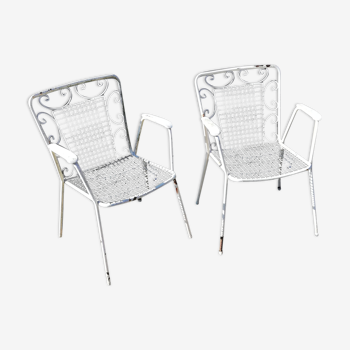 Paire de fauteuils de jardin