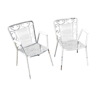 Pair of garden chairs