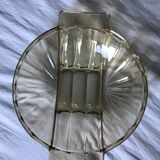 Coupe verre jaune Art déco