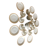 Limoges porcelain coffee service by Chastagner for 8 people