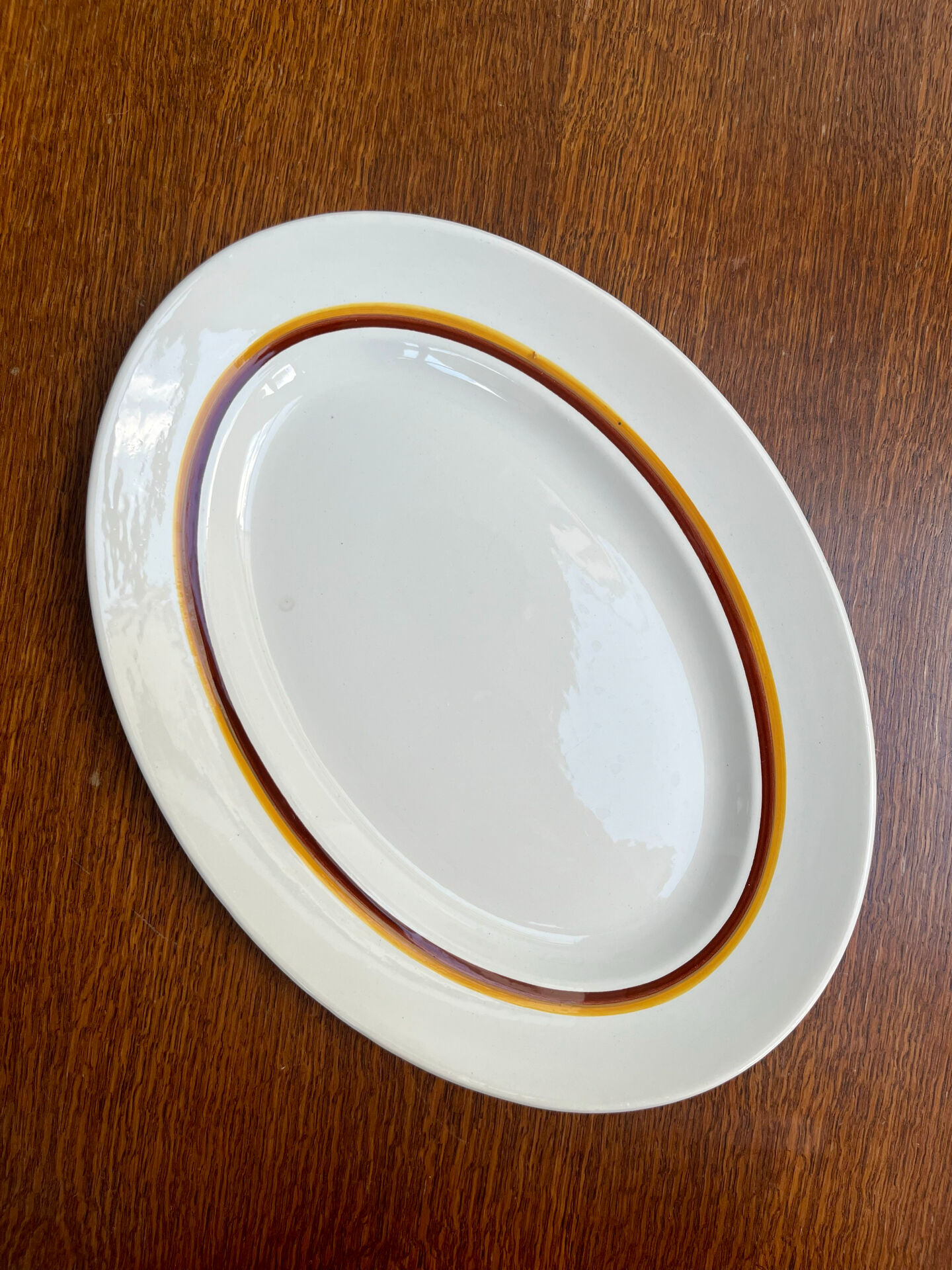 Lot de 2 plats ovales Digoin Sarreguemines en faïence