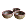 Trio Vallauris bowls in glazed stoneware