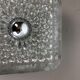 Large glass "bubble" sconces 1970s wall light by Peill & Putzler, Germany