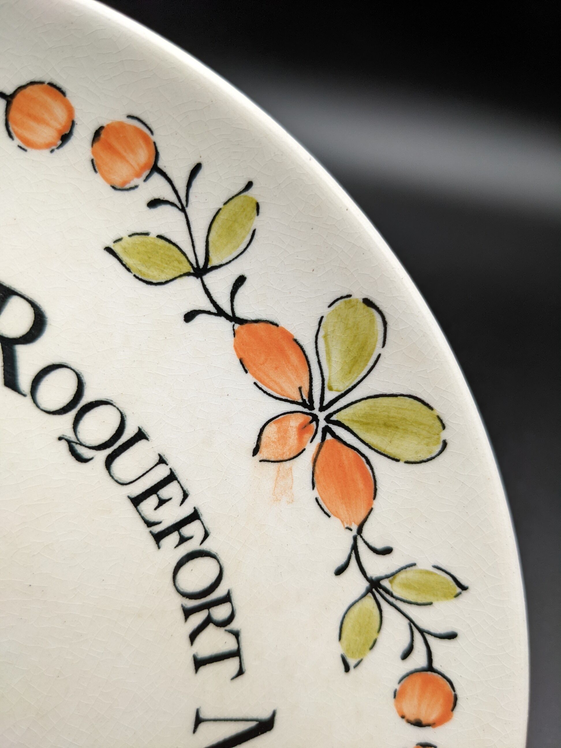 Set of 6 cheese plates Gien vintage ceramic Ma Cuisine