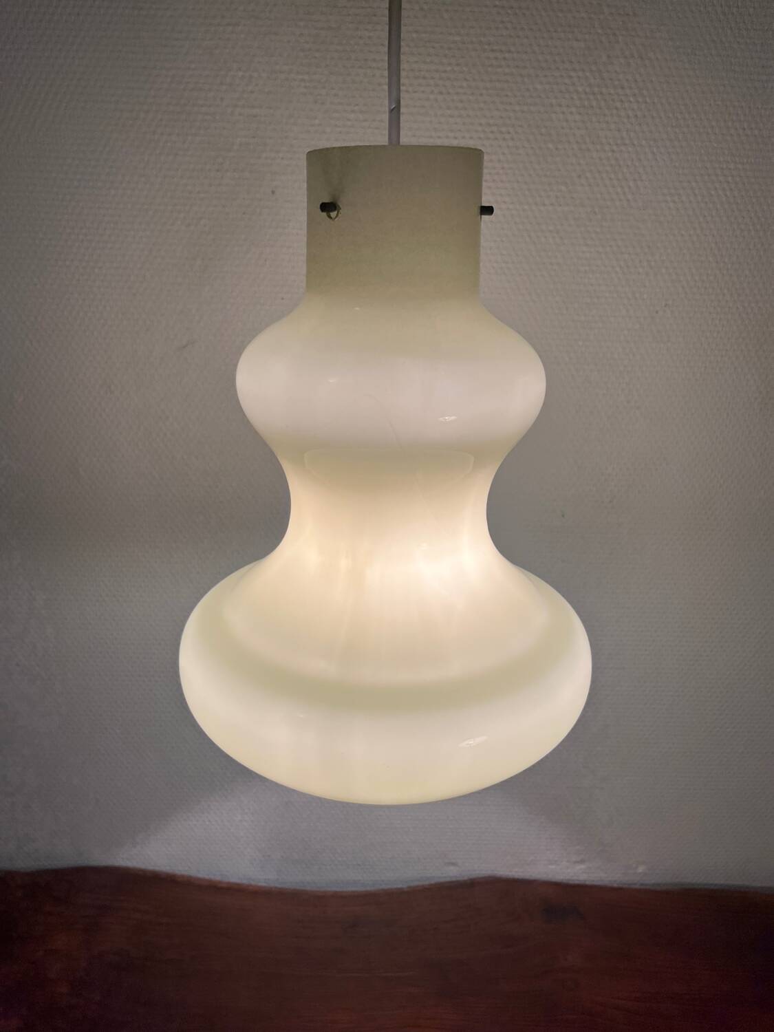 Vintage Massimo Vignelli for Vistosi Murano designer glass chandelier 1960