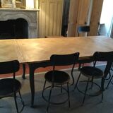 Old dining table with extensions