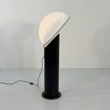 Black ciot floor lamp by ennio chiggio for lumenform, 1970
