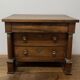 19th century Empire style walnut chest of drawers. It opens with 3 drawers in