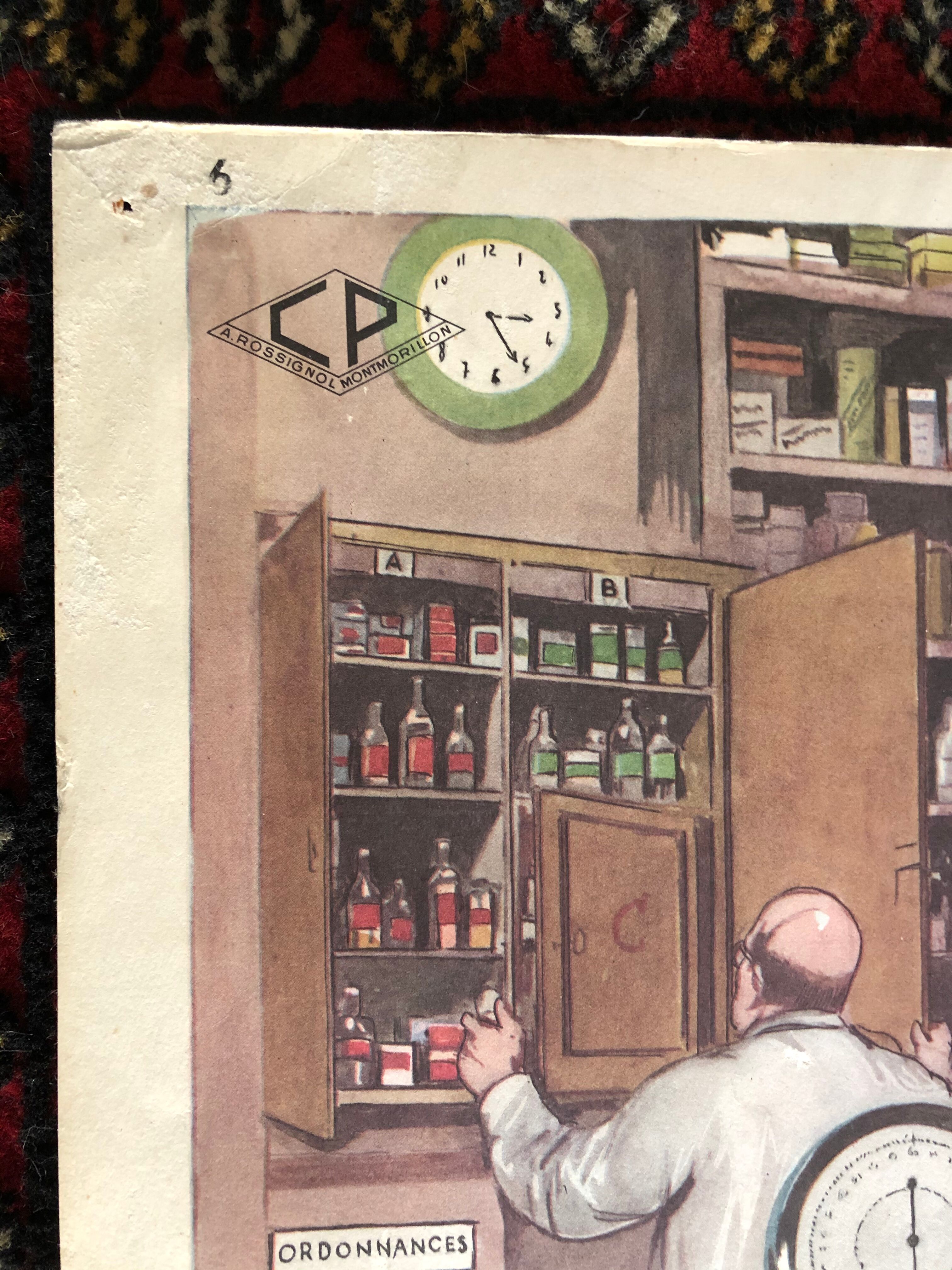 Pedagogical poster, old school