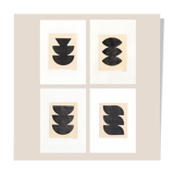 Reservée Order For Marie Set of 4 monotypes