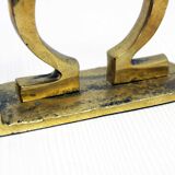 Bookends "Alpha Omega" brass