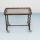 Antique Neo-Baroque Italian Barley Twist Bar Cart Serving Trolley, 1920s