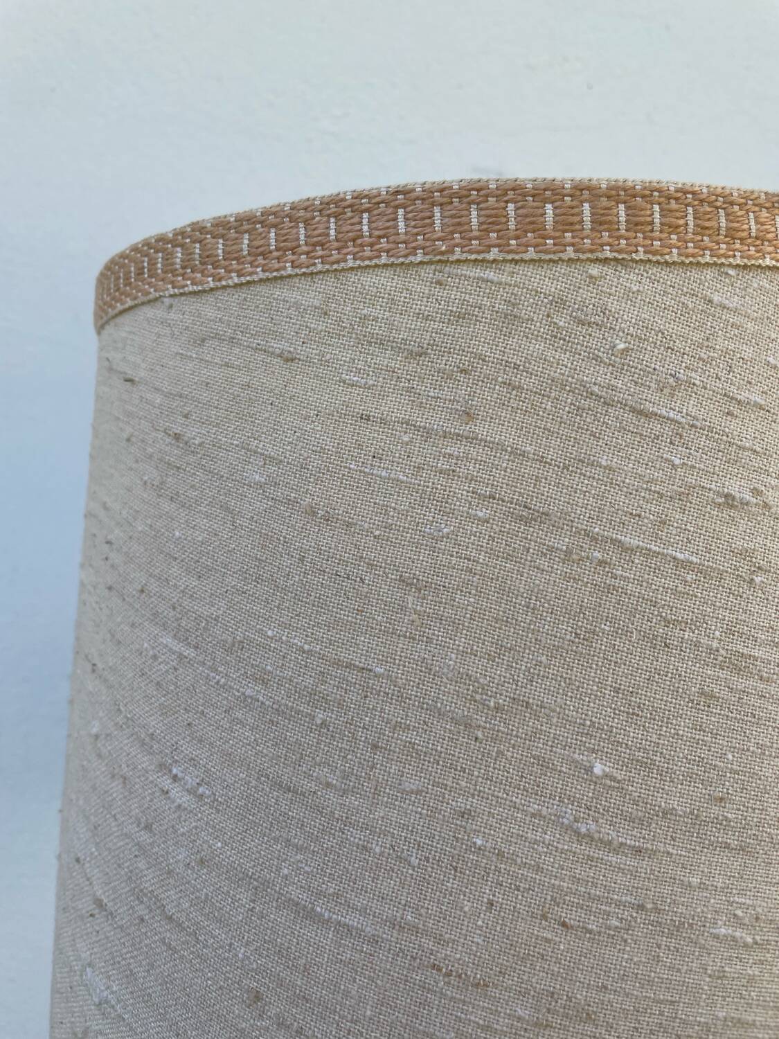 Old turned wooden lamp