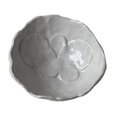 White orchid ceramic cup