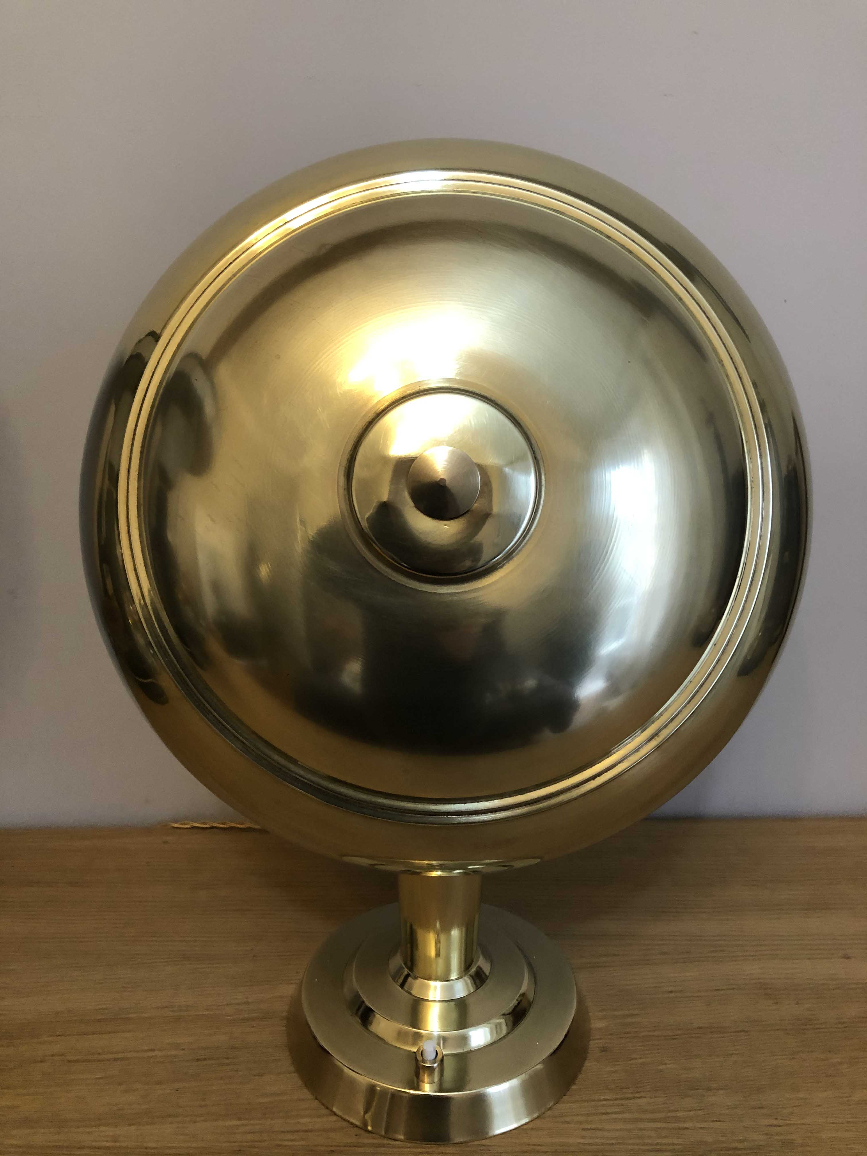 Old brass mushroom lamp 1930