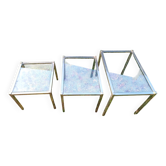 Nest of glass coffee tables