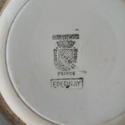 Antique soup tureen in earthenware - Sarreguemines, Épernay model