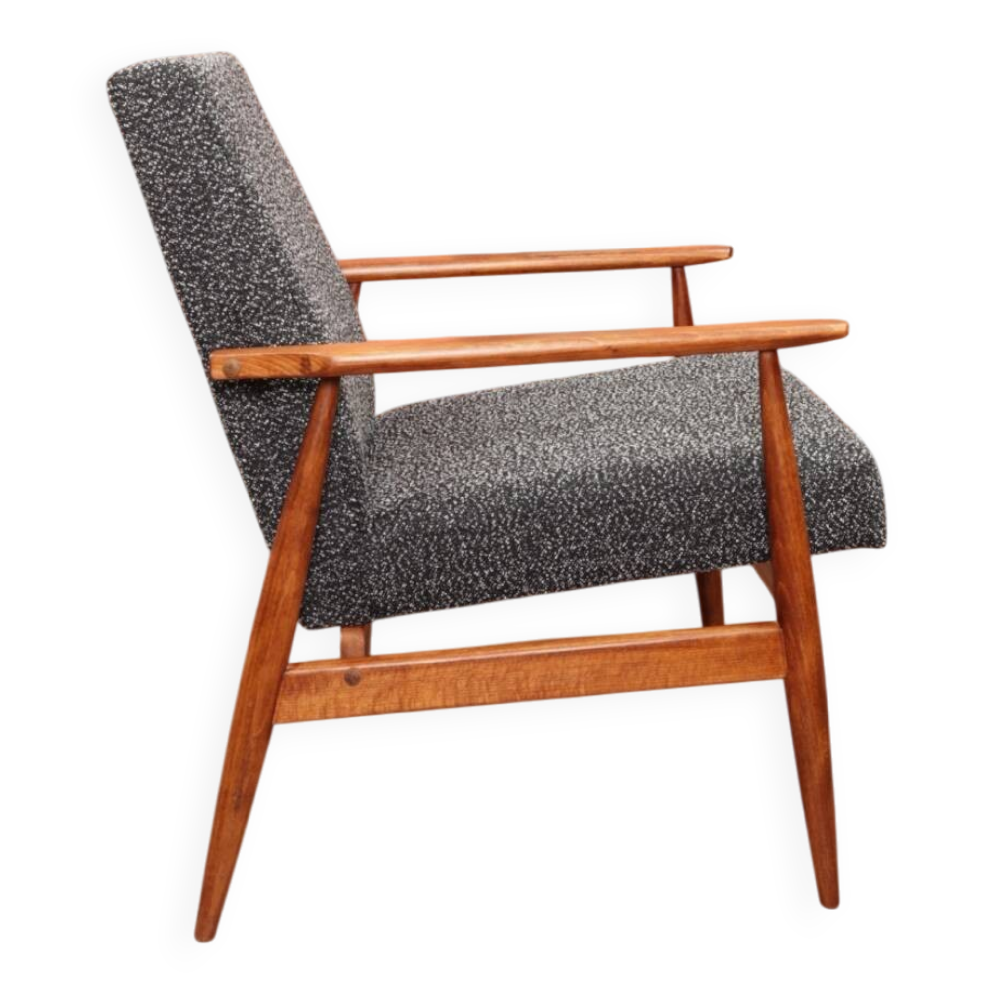 Black and white Scandinavian design armchair Granola by H. Lis