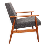 Black and white Scandinavian design armchair Granola by H. Lis