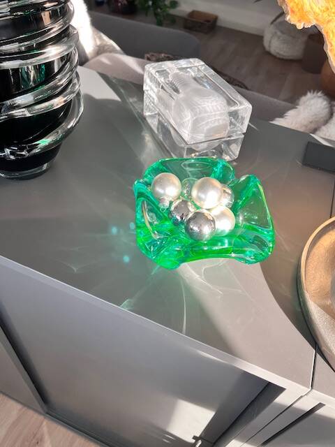 Rare Murano Vide-poche Ouraline Sommerso - Design by Flavio Poli - 1960