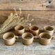 6 tasses en grès de Brenne France