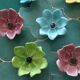 Set of 10 floral ceramic bowls, Bagnoles de l'Orne – years