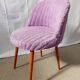 Lilac furry chair from the 50s