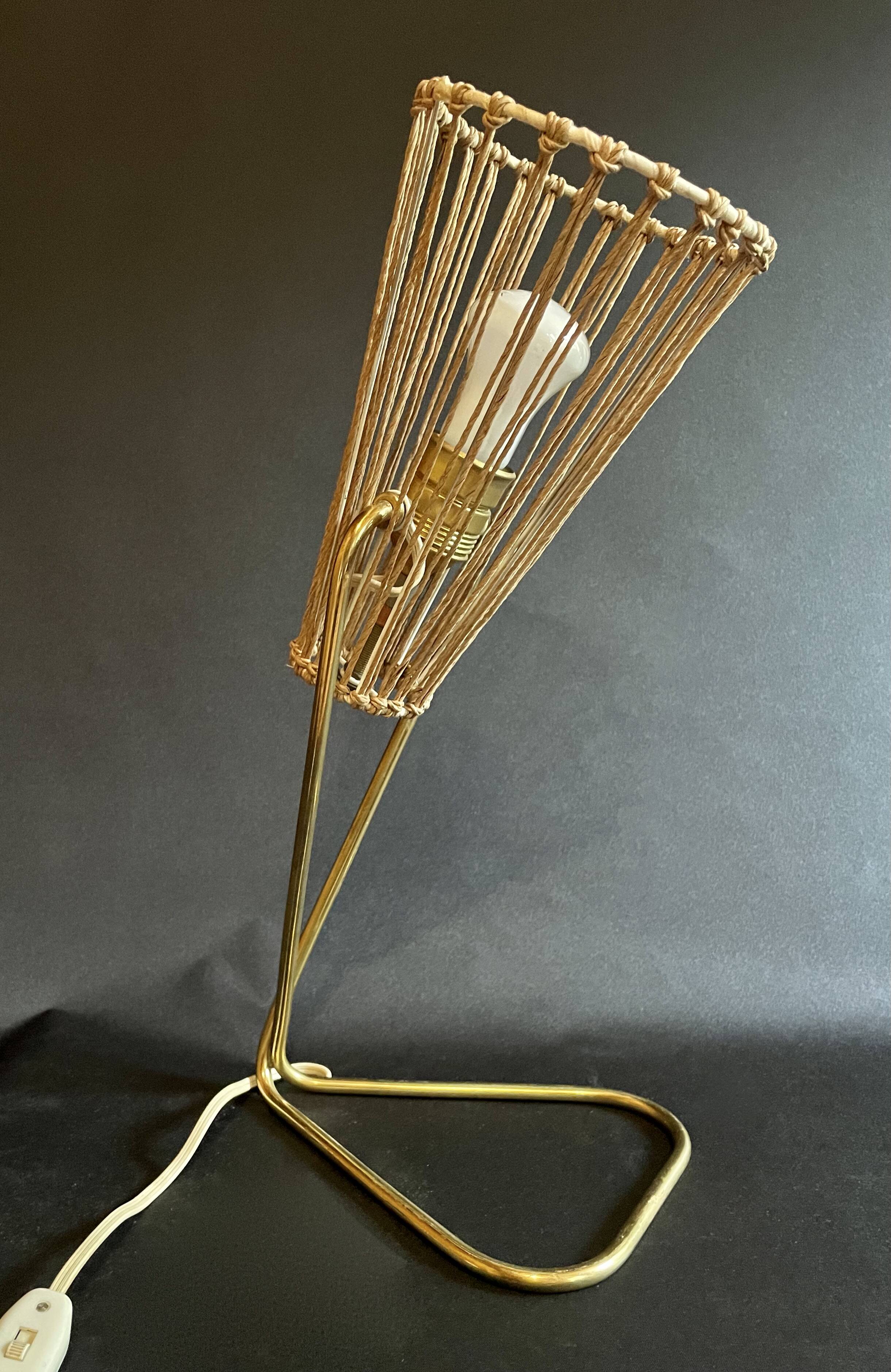 Table lamp by Rupert Nikoll, Vienna, 1960.