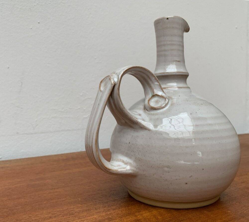 Mid-century Icelandic ceramic carafe by Sigurdar Haukssonar for Handunnid Pottery Iceland, 1960s.